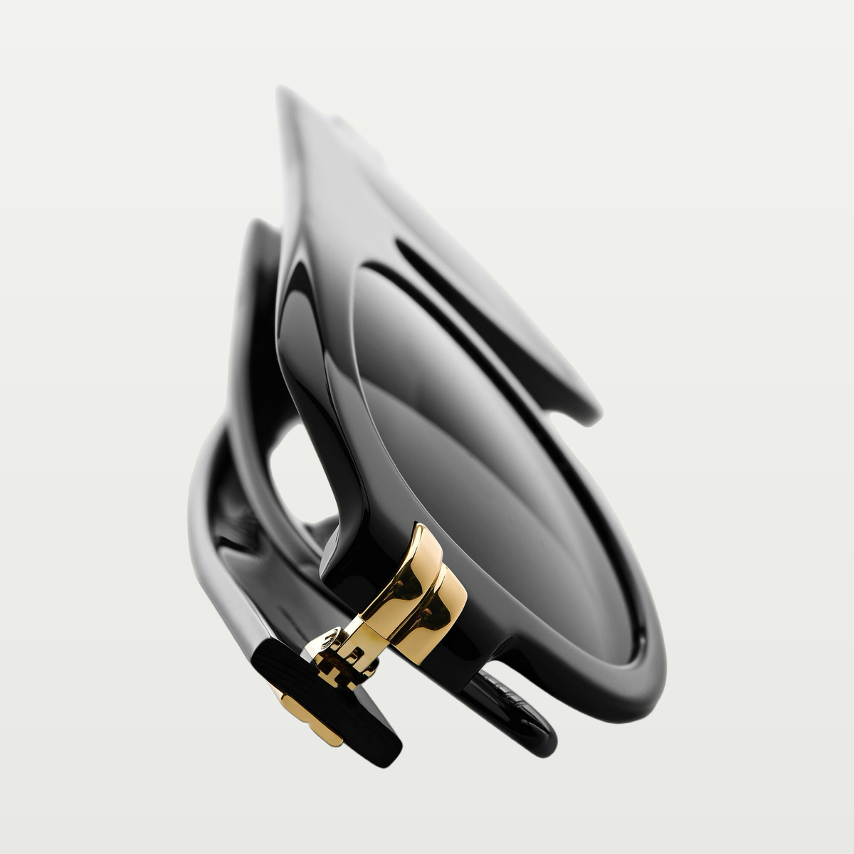 Bottega Veneta Mitre Aviator Sunglasses in Black/gray