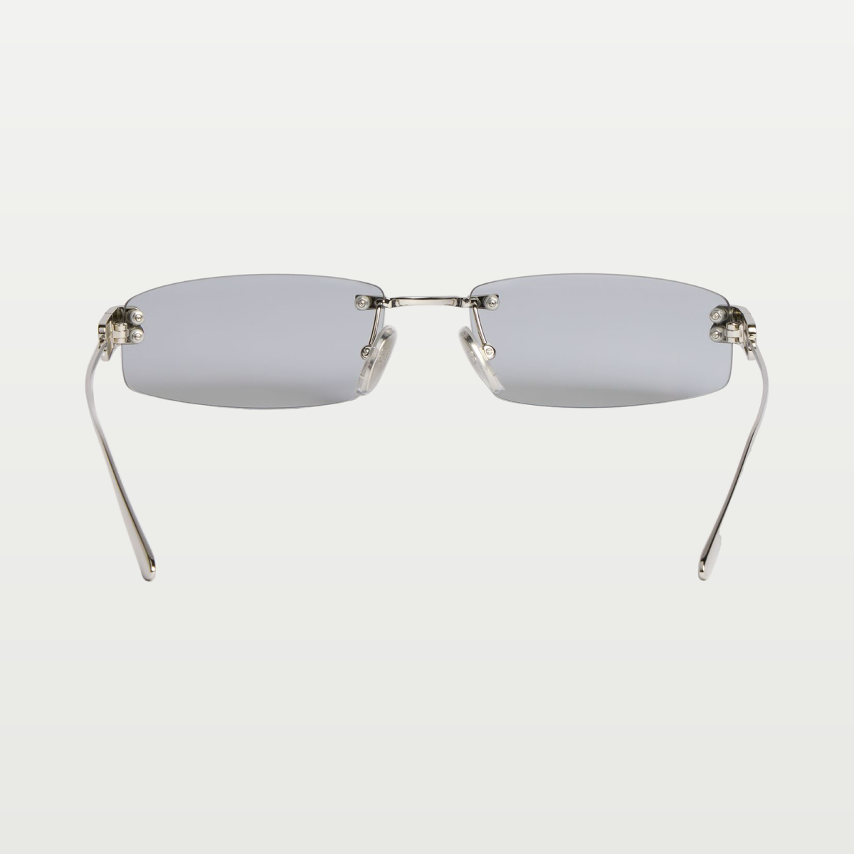 Balenciaga Women's Gossip Rectangle M Sunglasses in Silver
