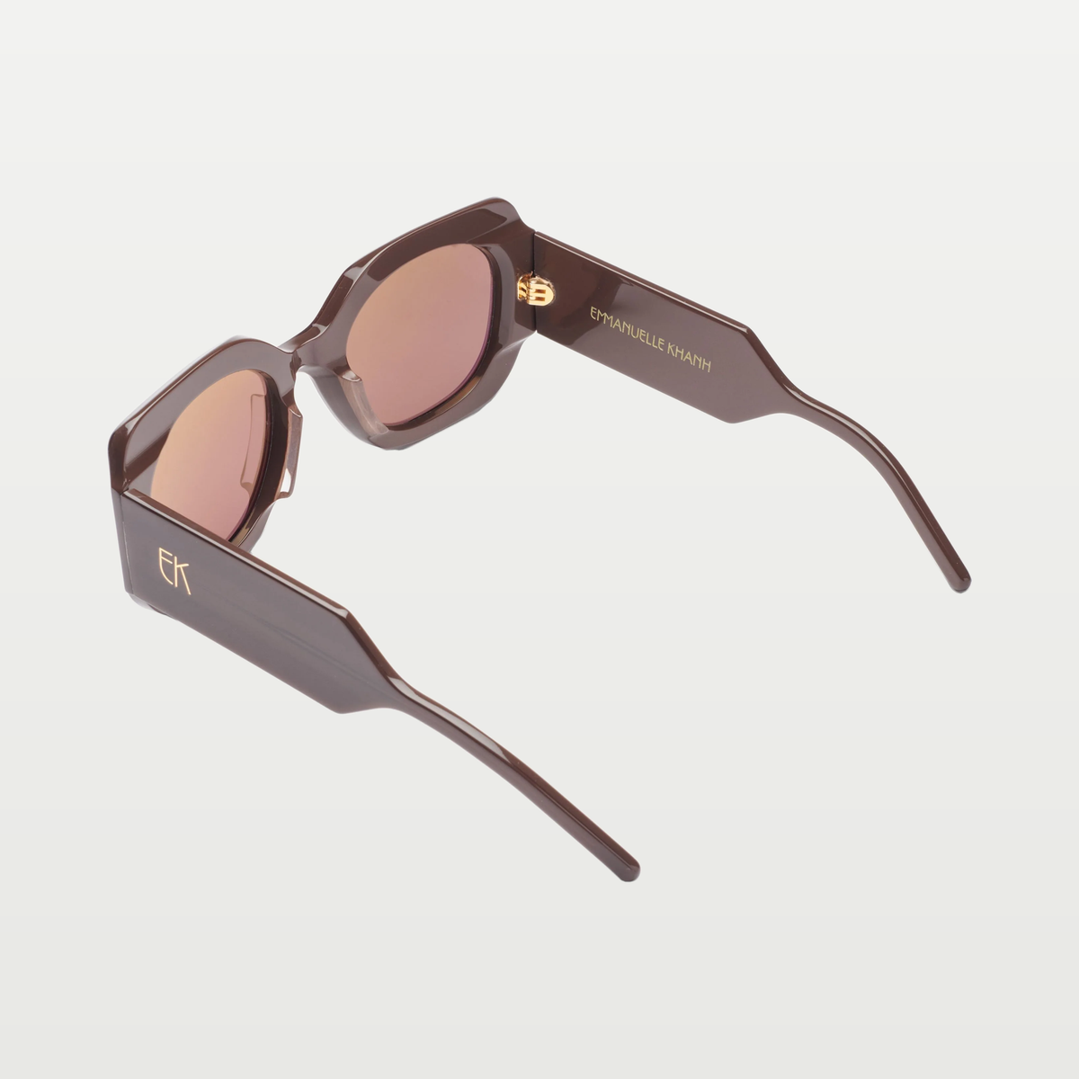 Emmanuelle Khanh Sunglasses 8065 — GLOSSY BROWN