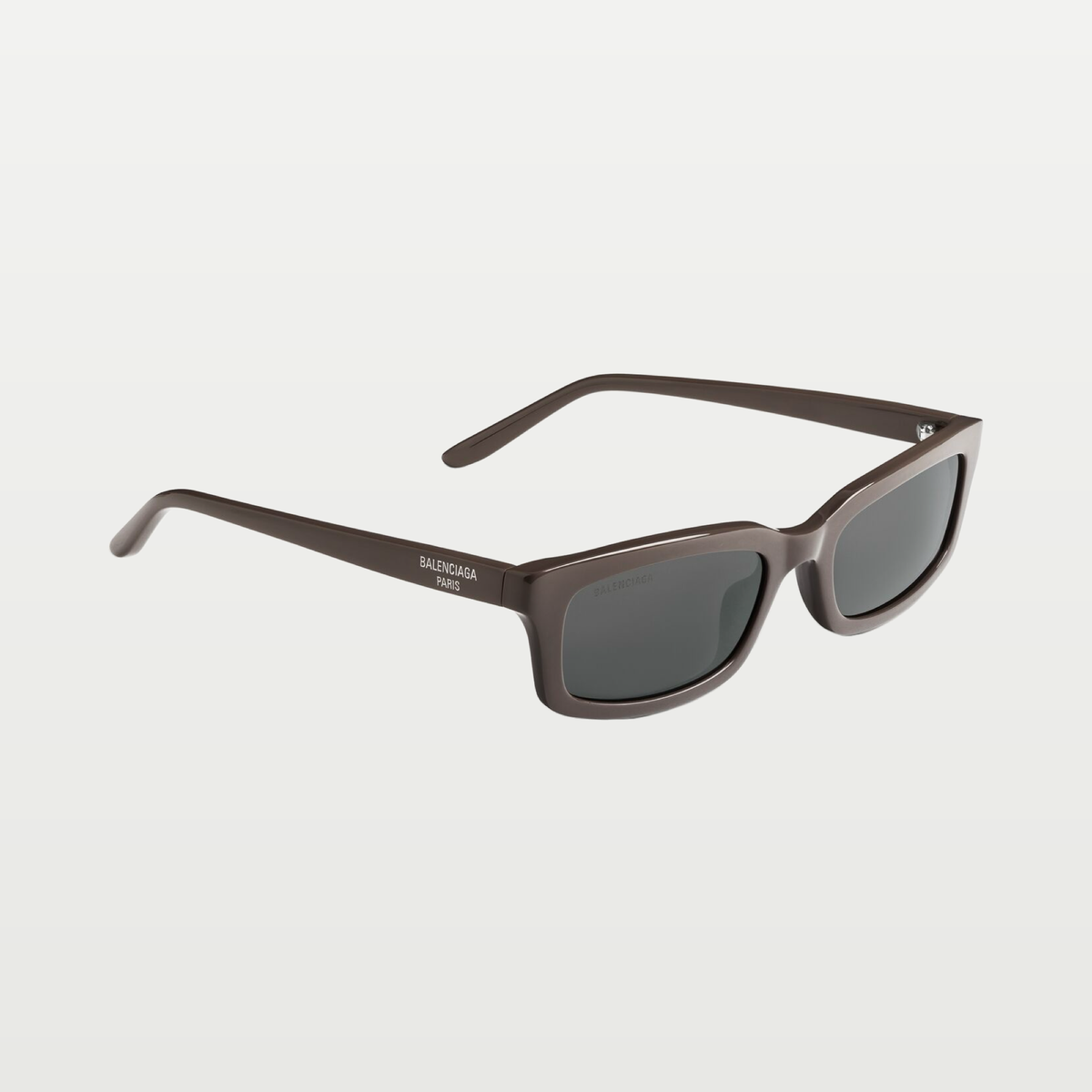 Balenciaga Daily Rectangle Sunglasses in Taupe