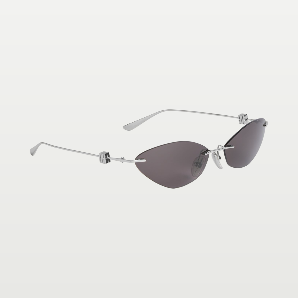 Balenciaga Women's Nano Cat Sunglasses in Silver