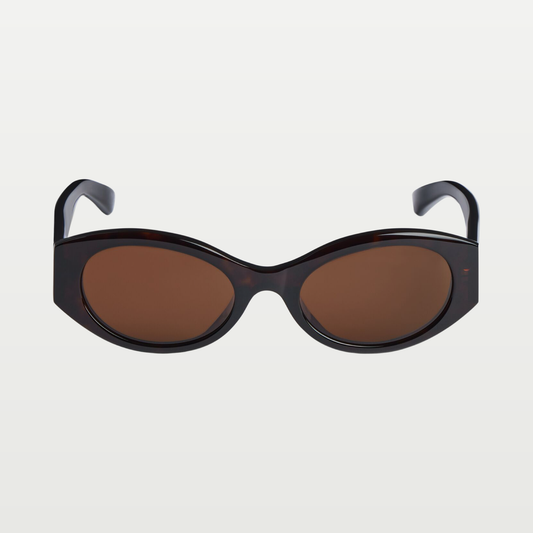 Balenciaga Women's Nano Round Af Sunglasses in Dark Havana