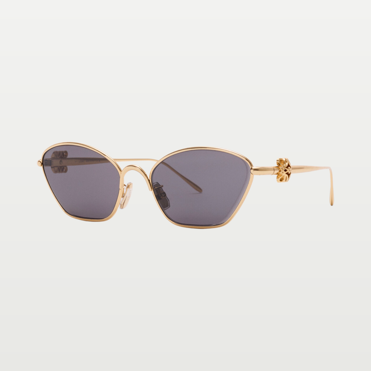 LOEWE Anagram Bombé Hexagon sunglasses in Smoke Moka
