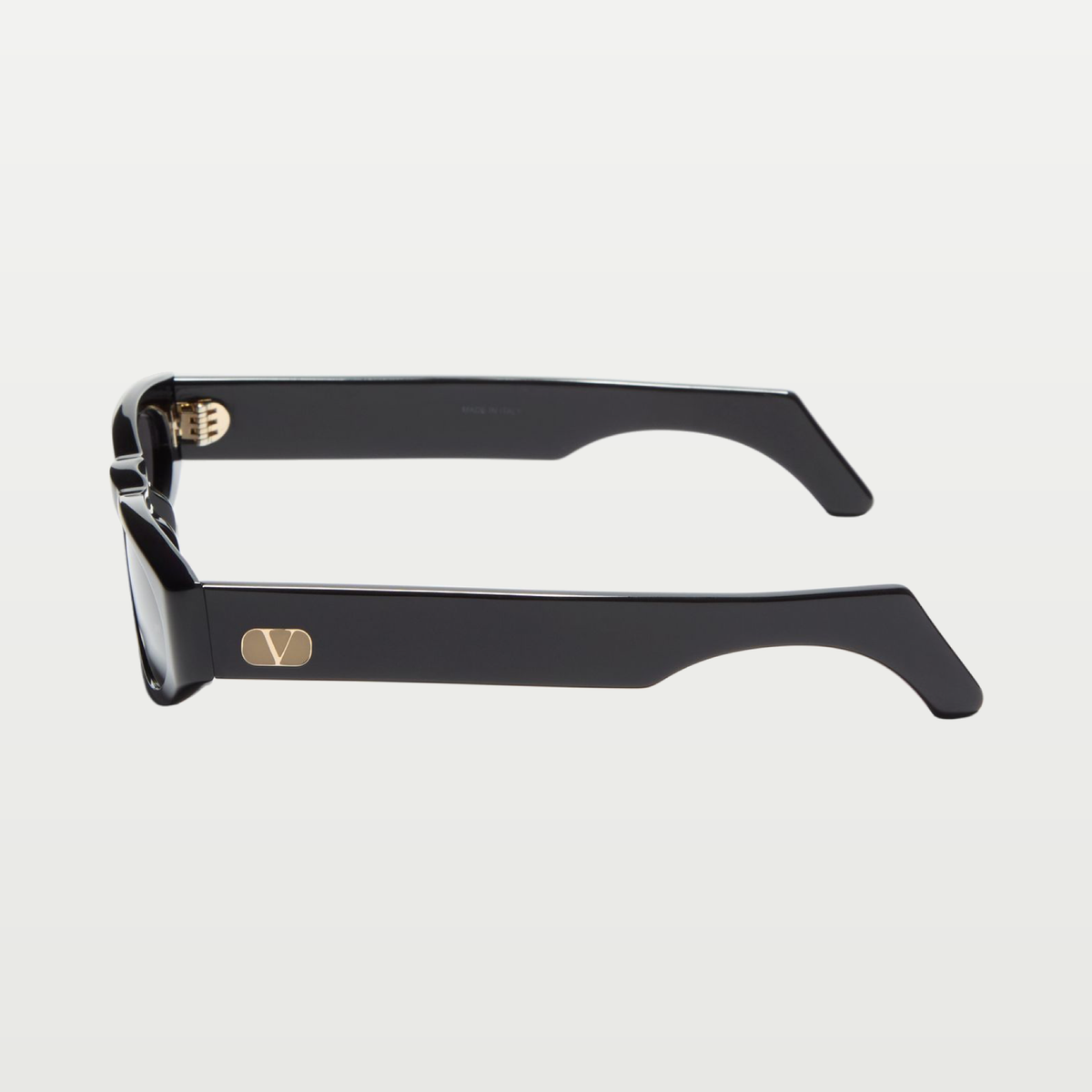 Valentino Geometric Acetate Frames — BLACK/GRAY