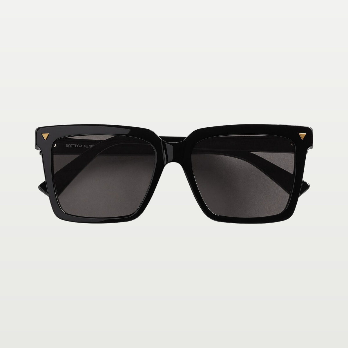 Bottega Veneta Women's Soft Recycled Acetate Square Sunglasses in Black / Grey