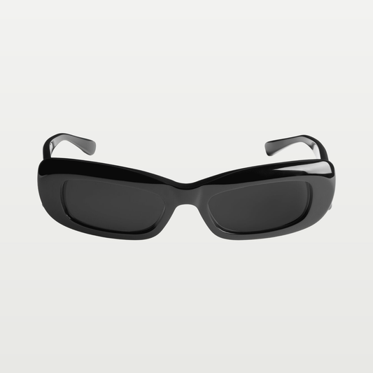 Balenciaga Women's Diva Rectangle Sunglasses in Black
