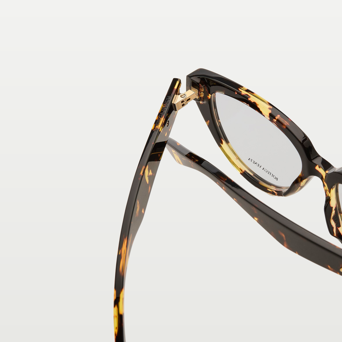 Bottega Veneta Classic Cat Eye Eyeglasses in Havana/transparent