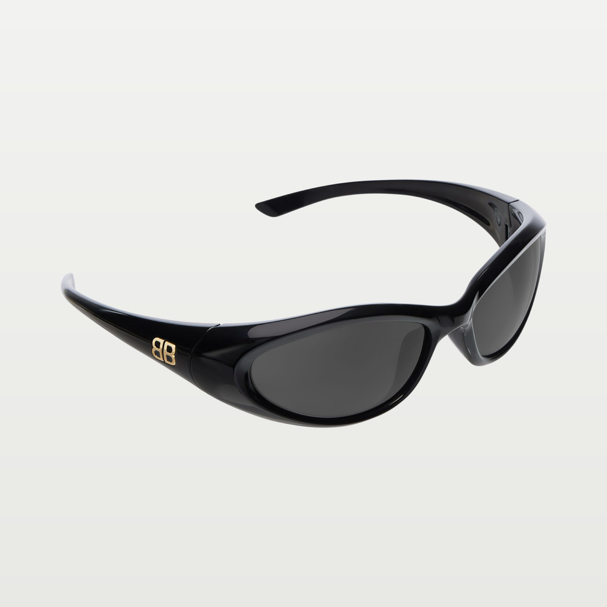 Balenciaga Sporty B Round Af Sunglasses in Black