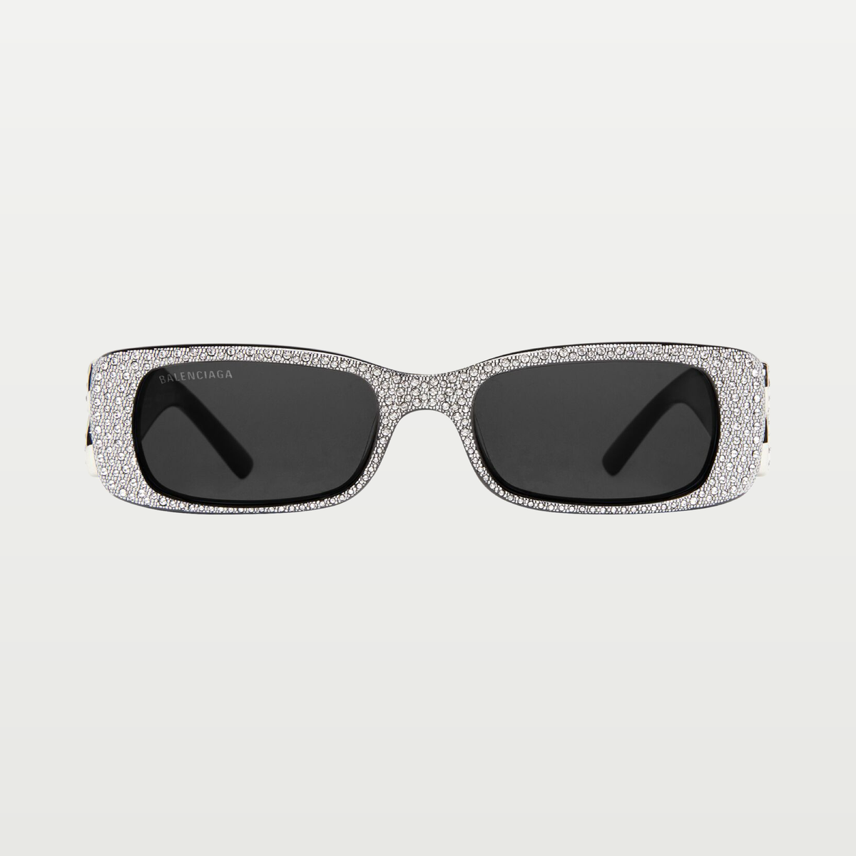 Balenciaga Women's Dynasty Rectangle Sunglasses in Black