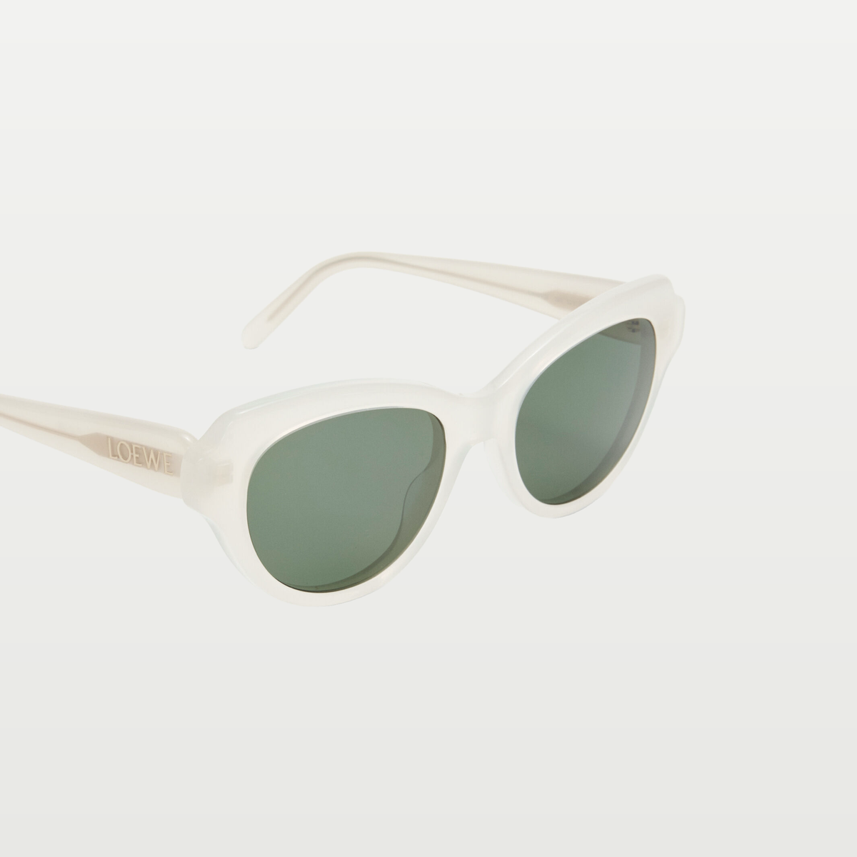 LOEWE Swan Slim sunglasses in Milky Ivory