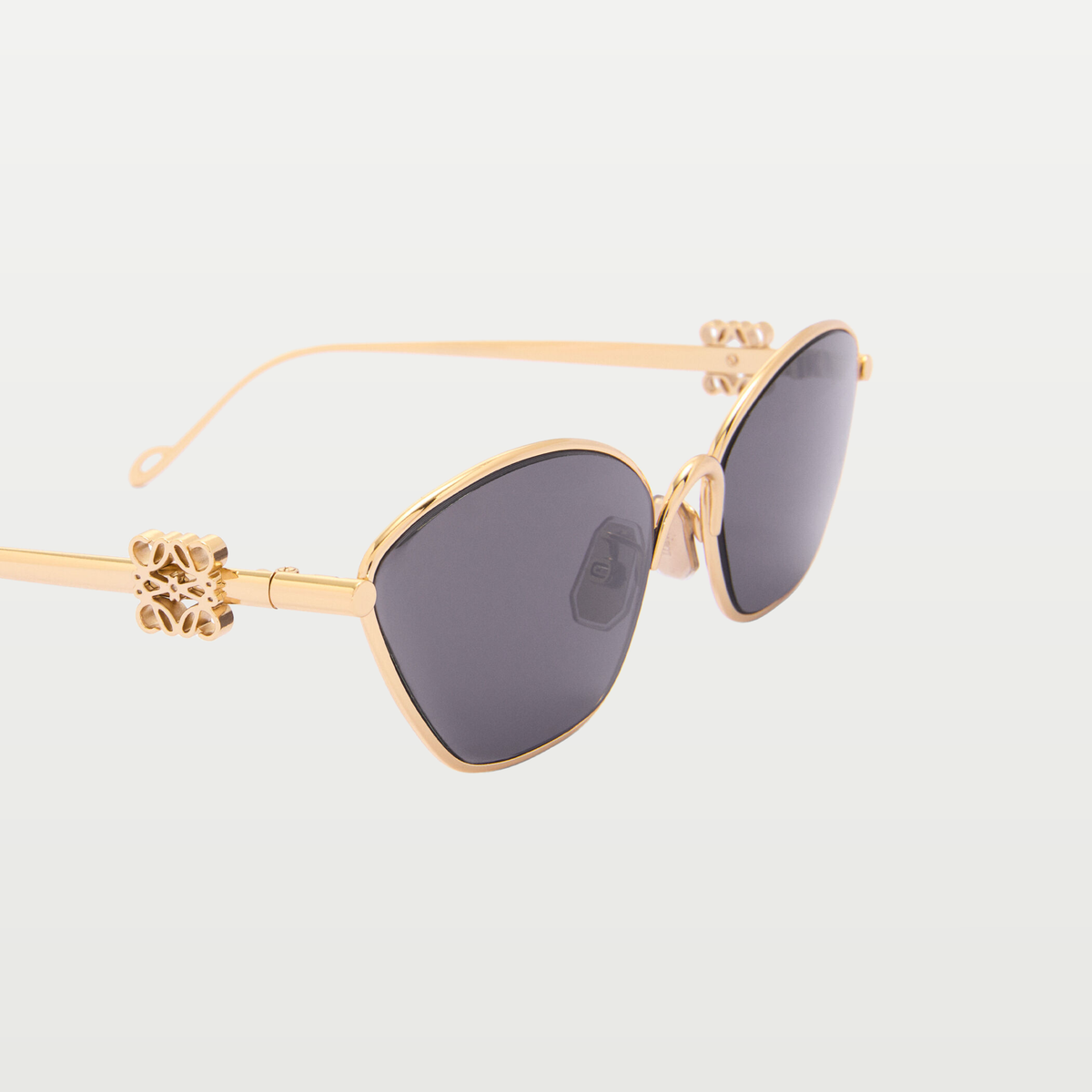 LOEWE Anagram hexagonal sunglasses in Smoke Moka