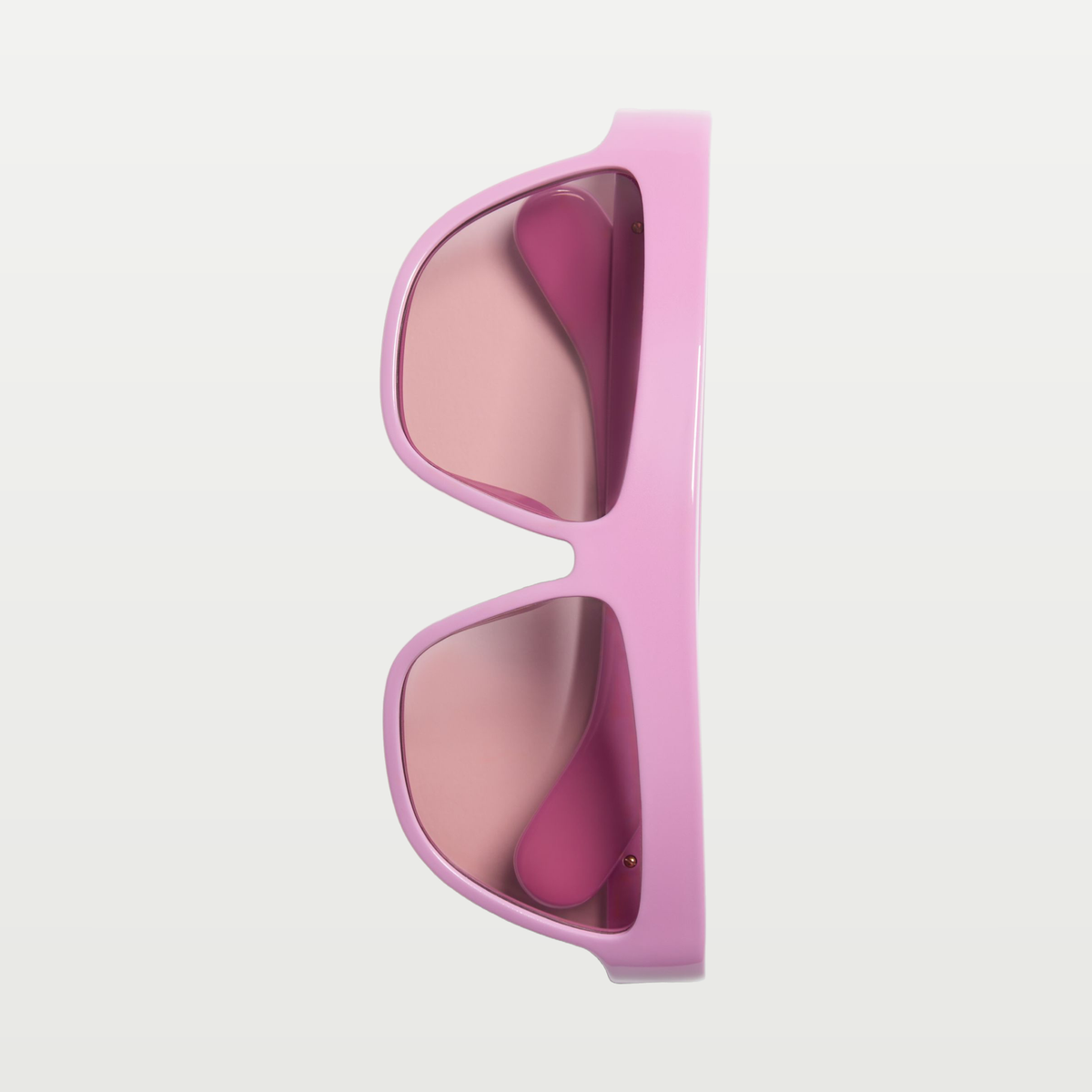 Valentino Geometric Acetate Eyewear — PINK/PINK