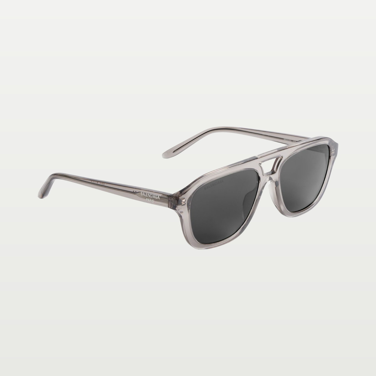 Balenciaga Men's Daily Pilot Sunglasses in Light Grey