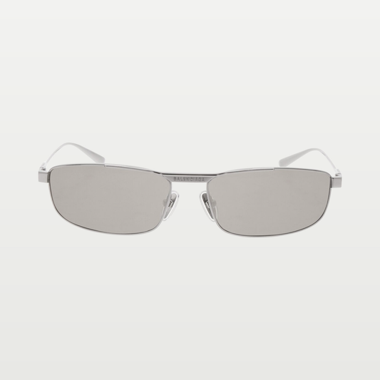 Balenciaga Tag 3.0 Rectangle Sunglasses in Light Grey