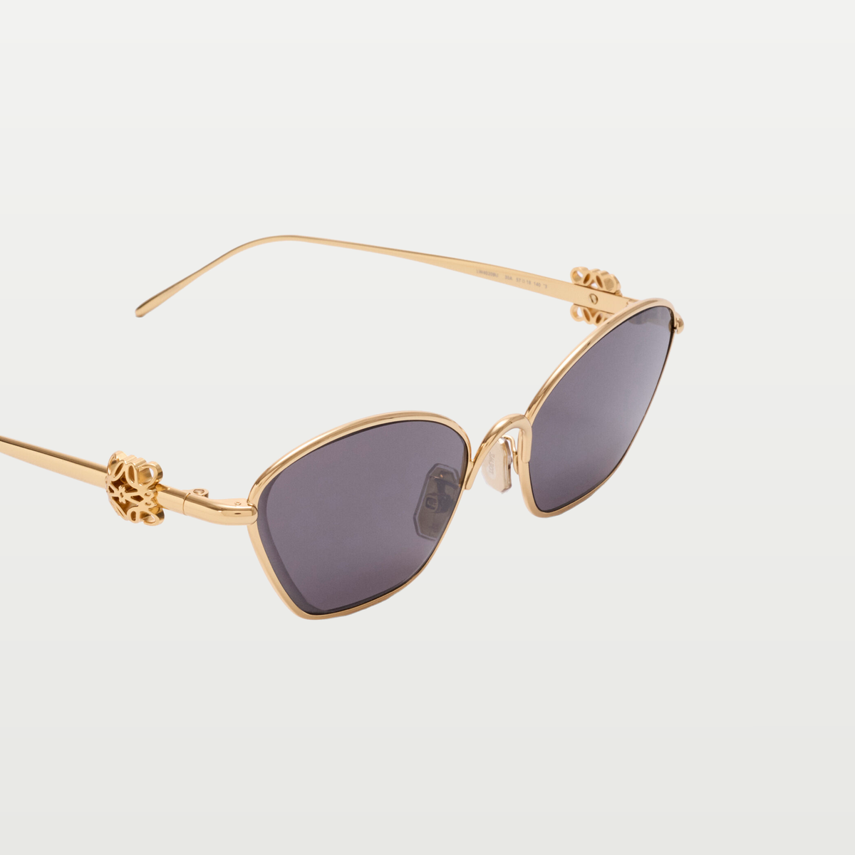 LOEWE Anagram Bombé Hexagon sunglasses in Smoke Moka