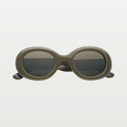 Emmanuelle Khanh Sunglasses QUEEN — OLIVE