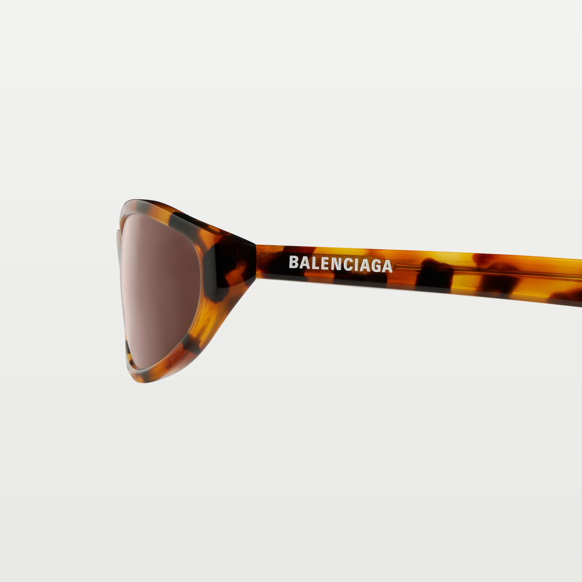 Balenciaga Neo Round Sunglasses in Spotted Havana