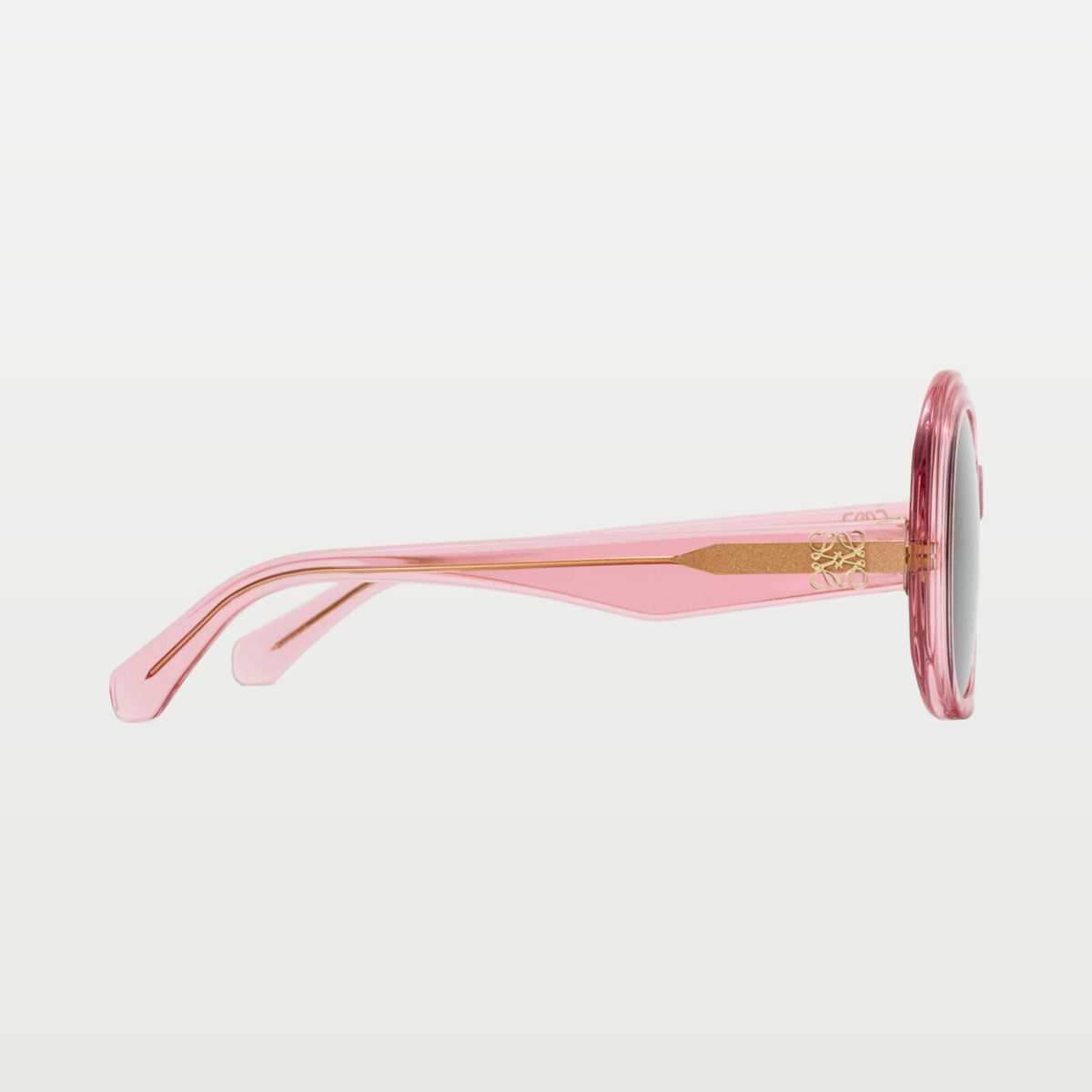 LOEWE Mini Anagram Steps Square sunglasses in Transparent Pink