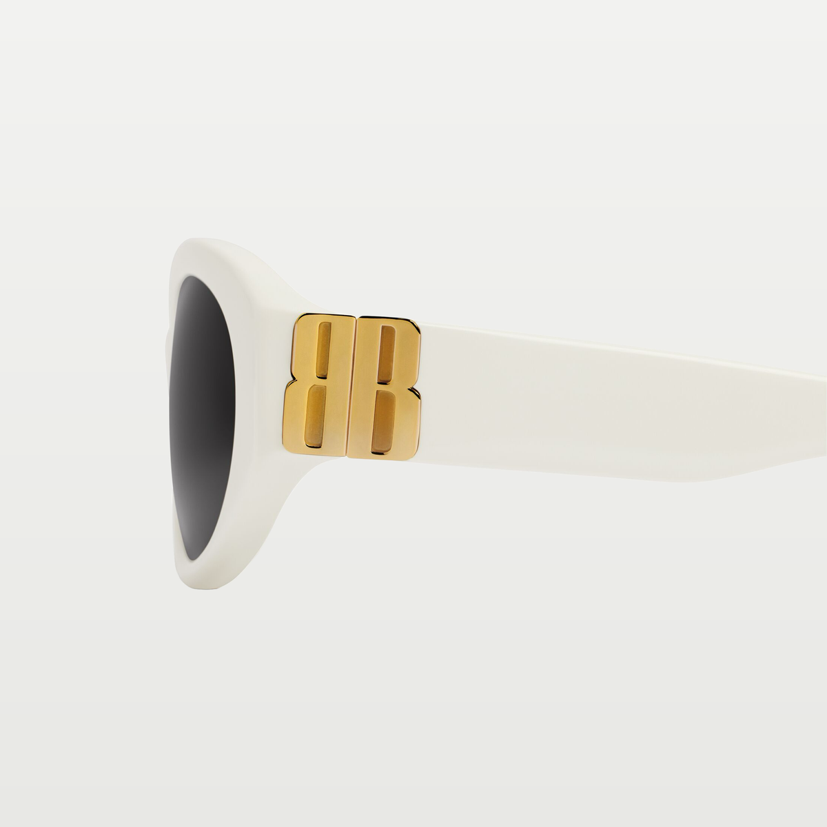 Balenciaga Women's Cosmo Round Af Sunglasses in Off White