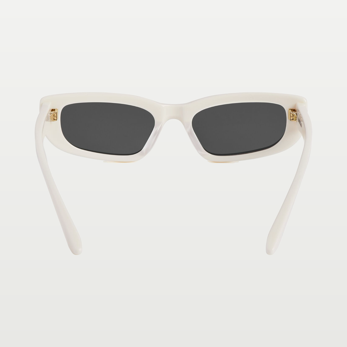 Balenciaga Women's Palma Rectangle Sunglasses in Ivory Cream