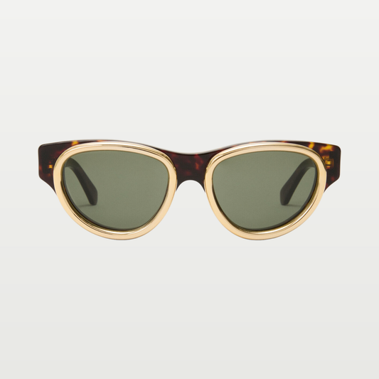 LOEWE Mini Anagram Swan sunglasses in New Havana