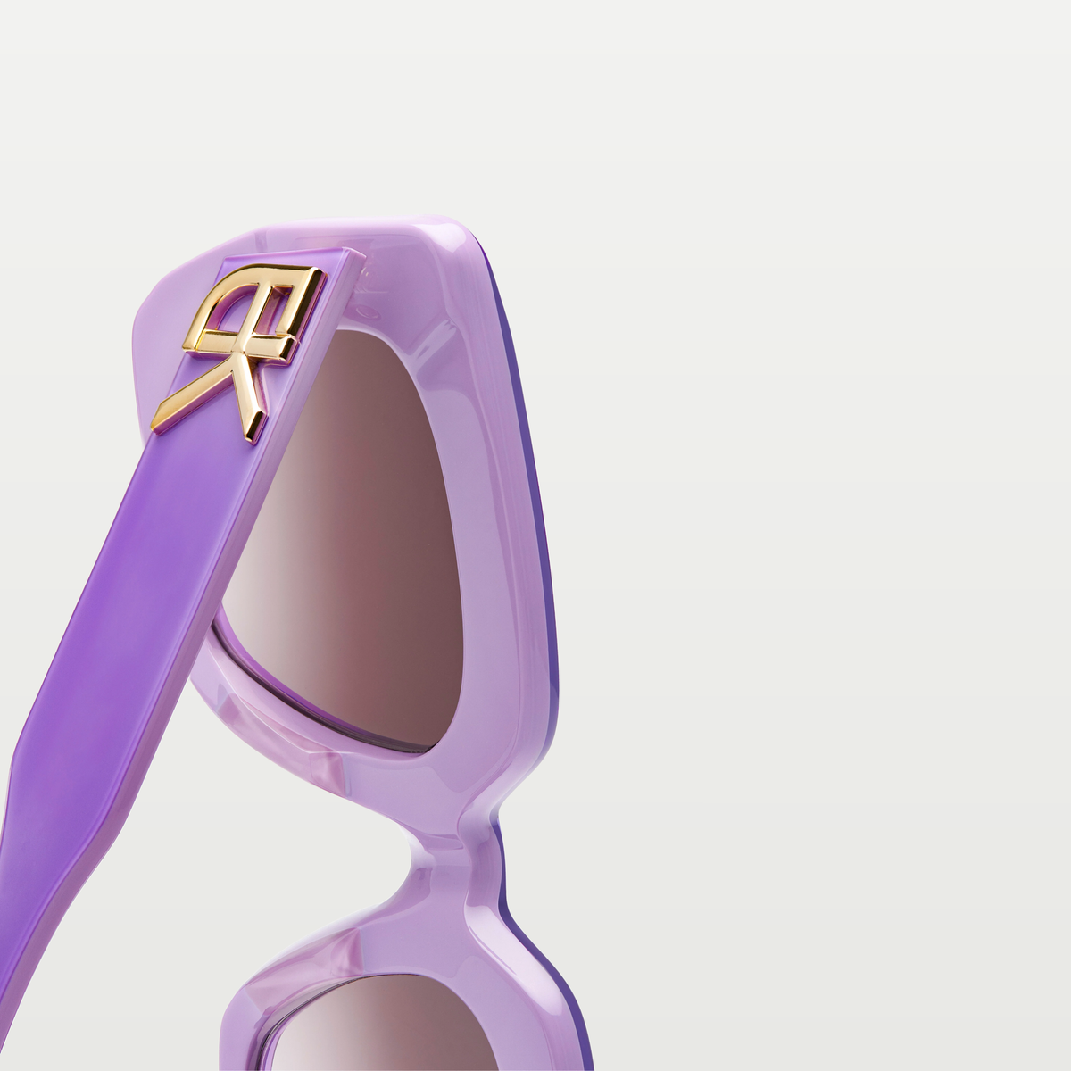 Emmanuelle Khanh Sunglasses MIDNIGHT — GLOSSY LAVENDER