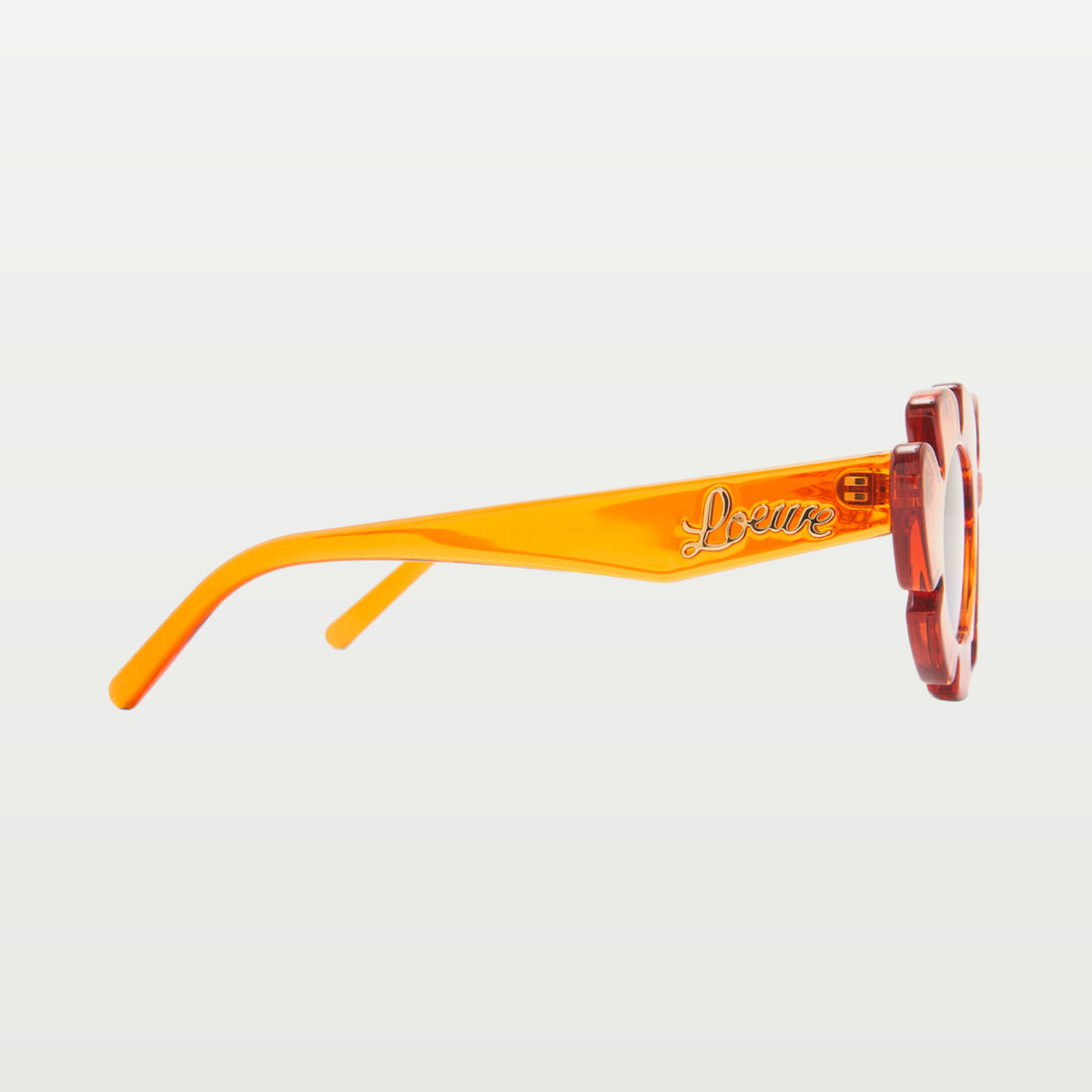 LOEWE Flower sunglasses in Transparent Orange