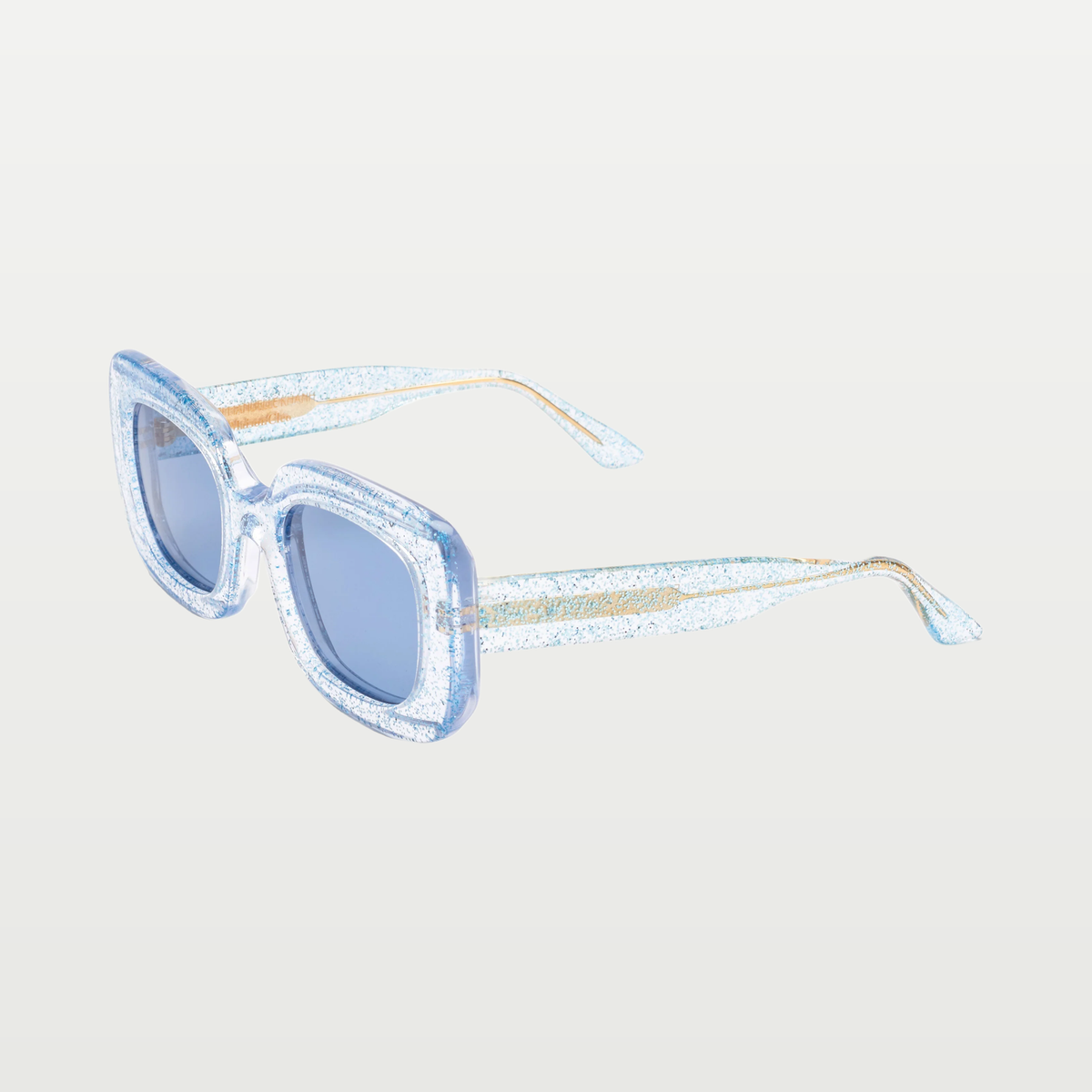 Emmanuelle Khanh Sunglasses MC01 — BLUE SEQUIN
