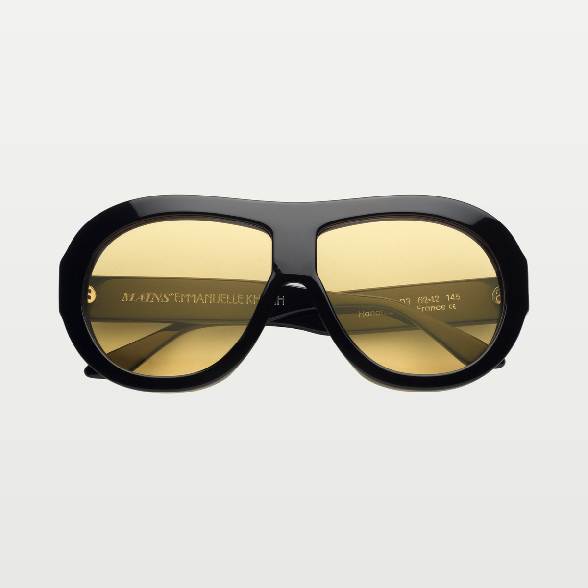 Emmanuelle Khanh Sunglasses MAINS — ORGANIC BLACK