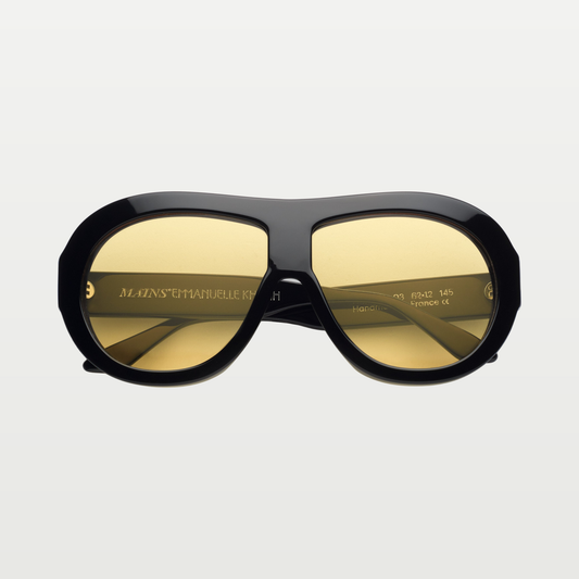 Emmanuelle Khanh Sunglasses MAINS — ORGANIC BLACK