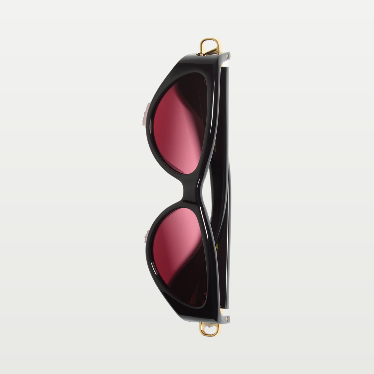 Valentino Cat-Eye Acetate Eyewear — BLACK/RED
