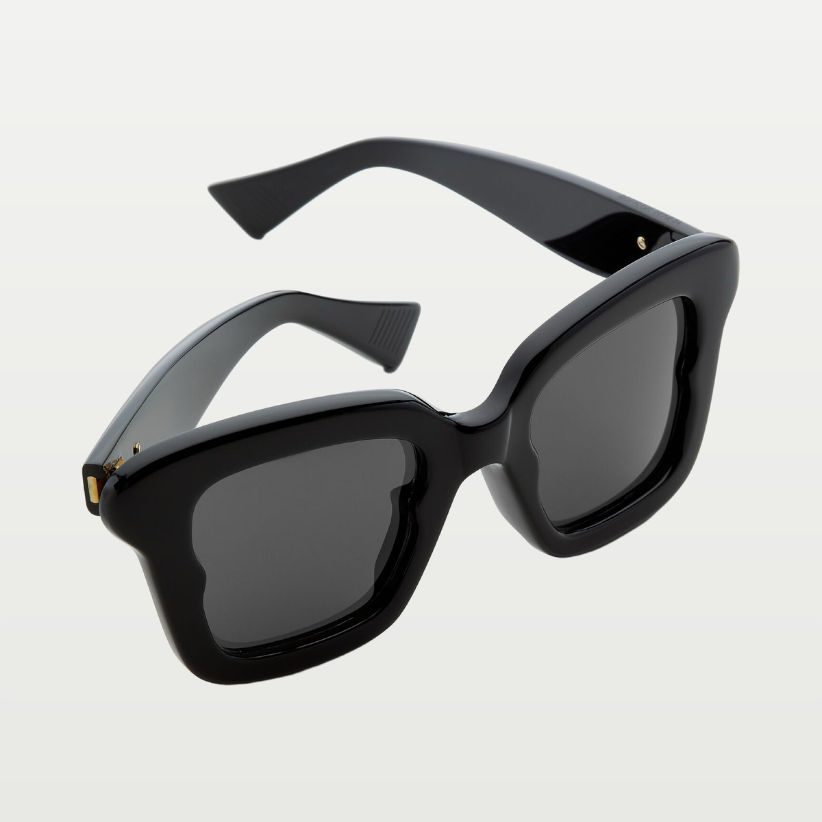 Bottega Veneta Sophia Ribbon Butterfly Sunglasses in Black/gray