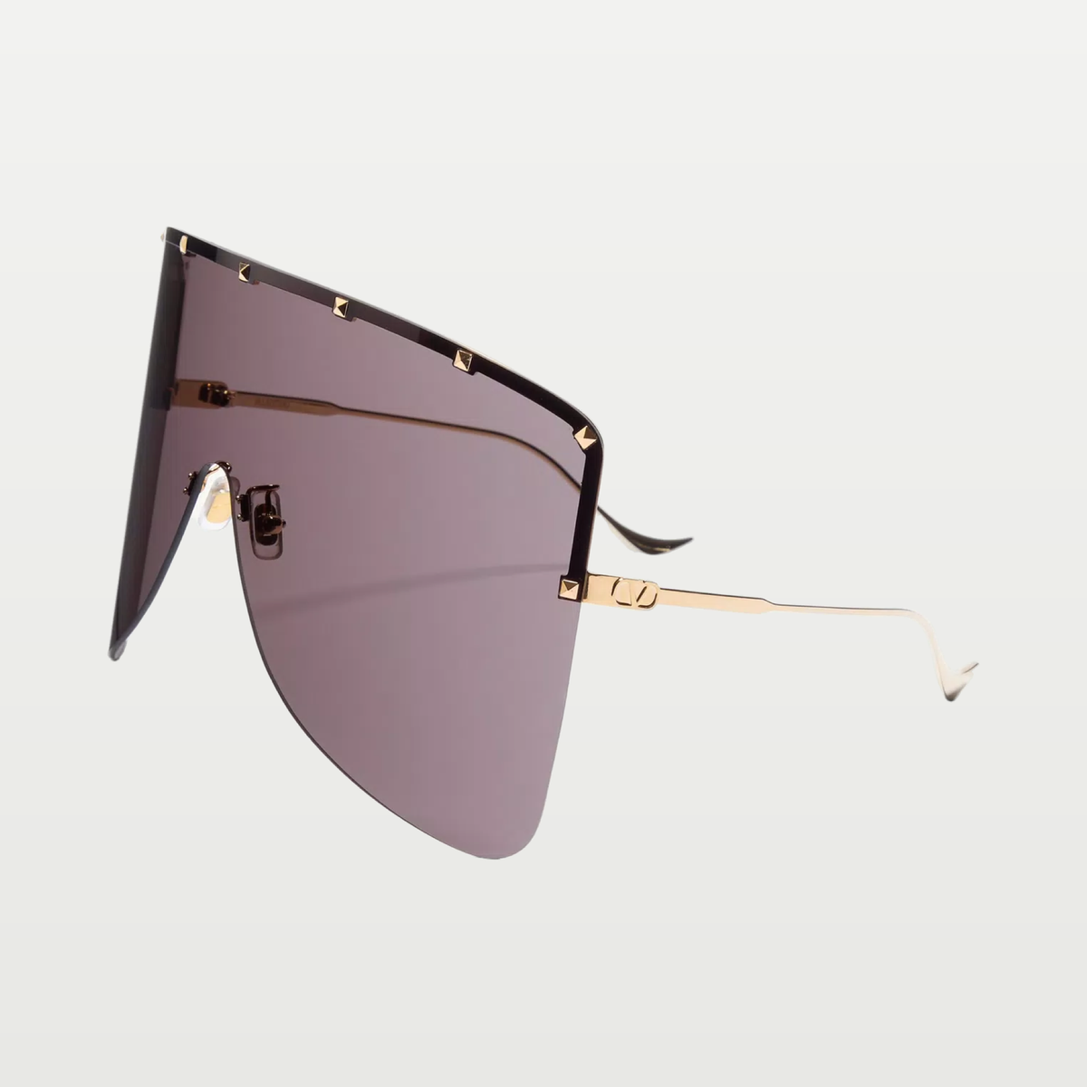 Valentino Metal Mask Eyewear — GOLD/GREY