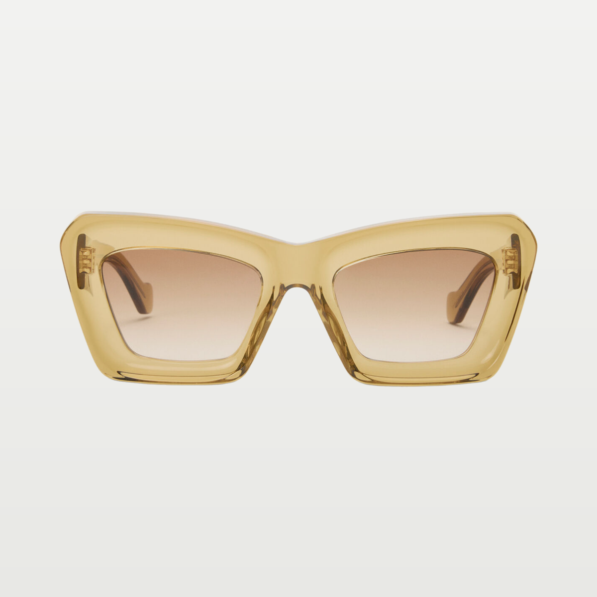 LOEWE Beveled Cateye sunglasses in Transparent Olive