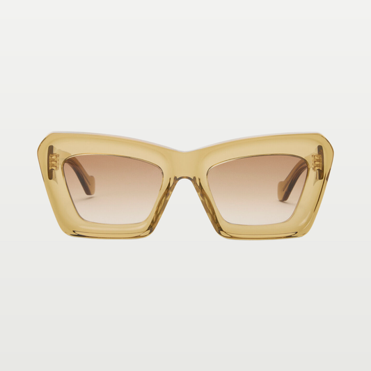 LOEWE Beveled Cateye sunglasses in Transparent Olive