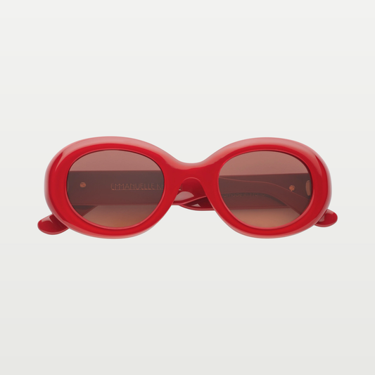 Emmanuelle Khanh Sunglasses QUEEN — GLOSSY RED