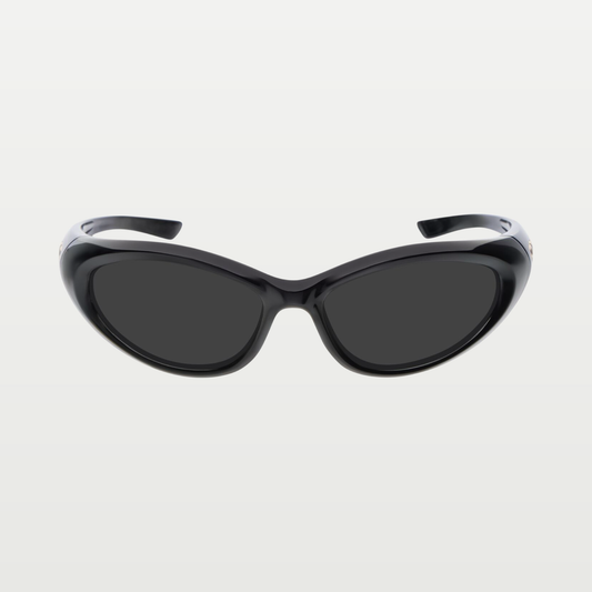 Balenciaga Sporty B Round Af Sunglasses in Black