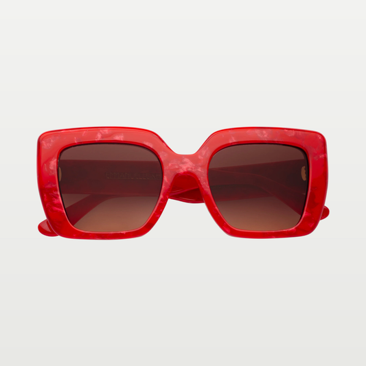 Emmanuelle Khanh Sunglasses FOXY — PEARL RED