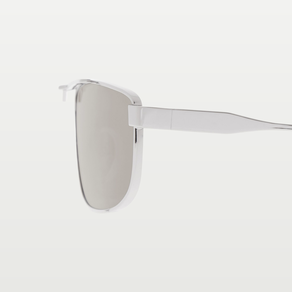 Balenciaga Tag 3.0 Rectangle Sunglasses in Light Grey