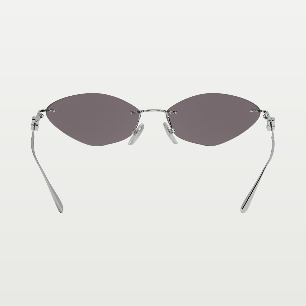 Balenciaga Women's Nano Cat Sunglasses in Silver
