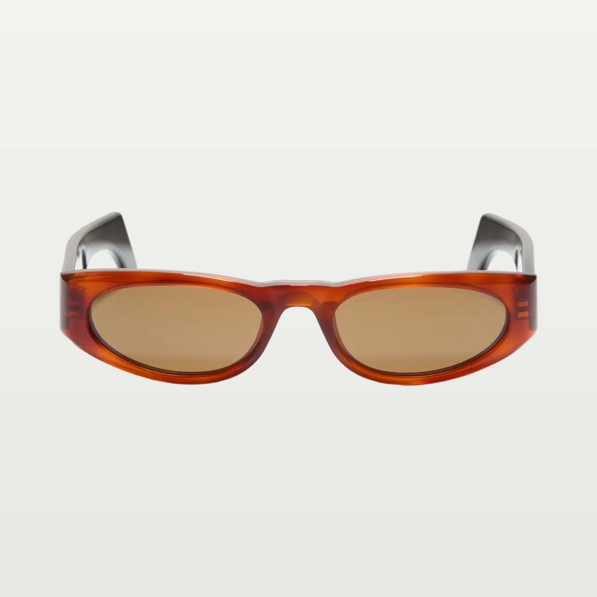 Valentino Geometric Acetate Eyewear — HAVANA/BROWN