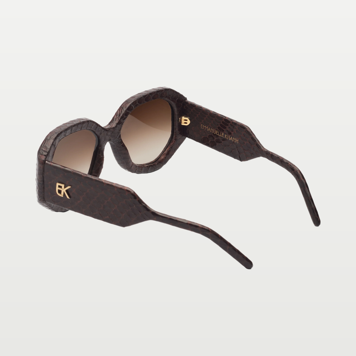 Emmanuelle Khanh Sunglasses ANCORA — BROWN SNAKE