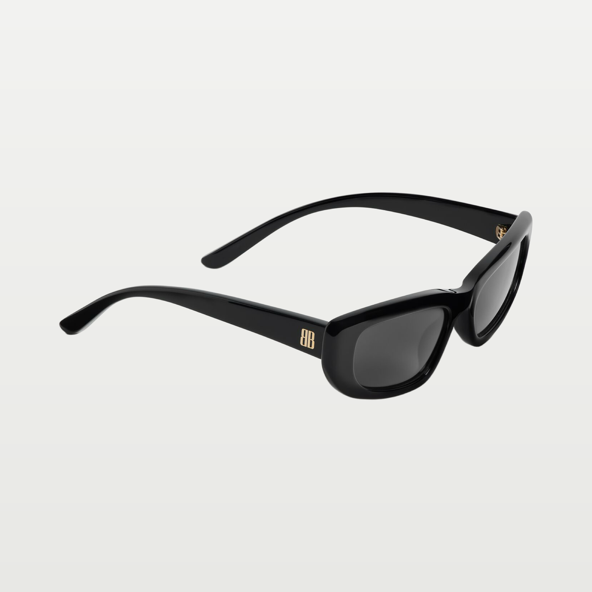 Balenciaga Women's Palma Rectangle Sunglasses in Black