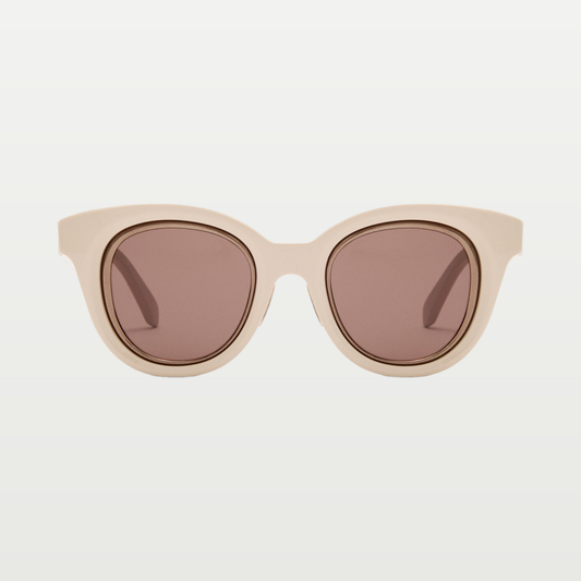 LOEWE Mini Anagram Butterfly sunglasses in Cream