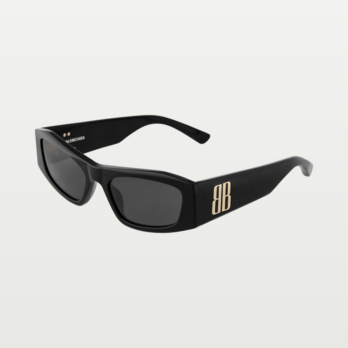 Balenciaga Women's Nano Rectangle Af Sunglasses in Black