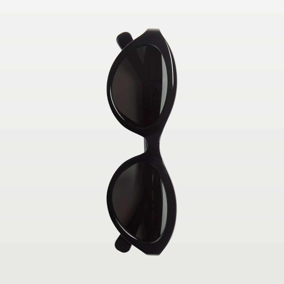 Valentino Cat-Eye Acetate Eyewear — BLACK/GRAY