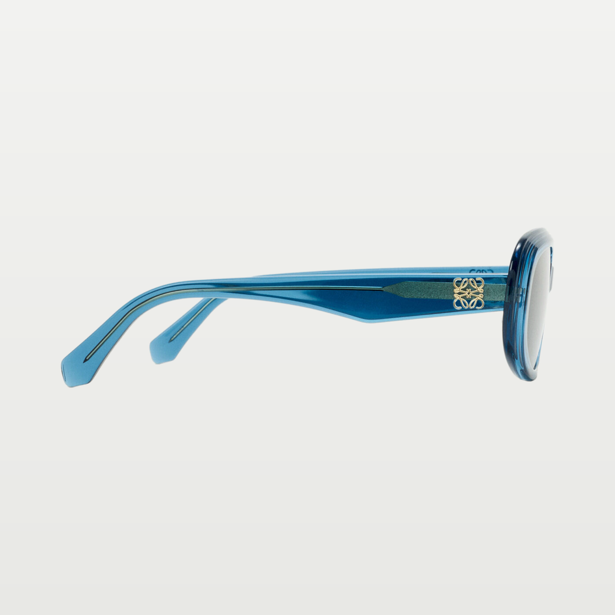 LOEWE Mini Anagram Steps Rectangular sunglasses in Transparent Blue