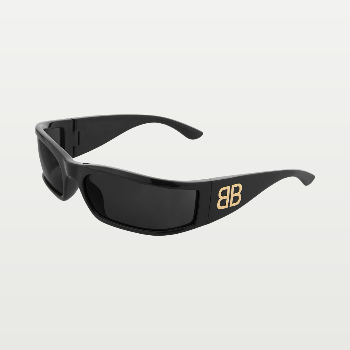 Balenciaga Sunset Rectangle Sunglasses in Black