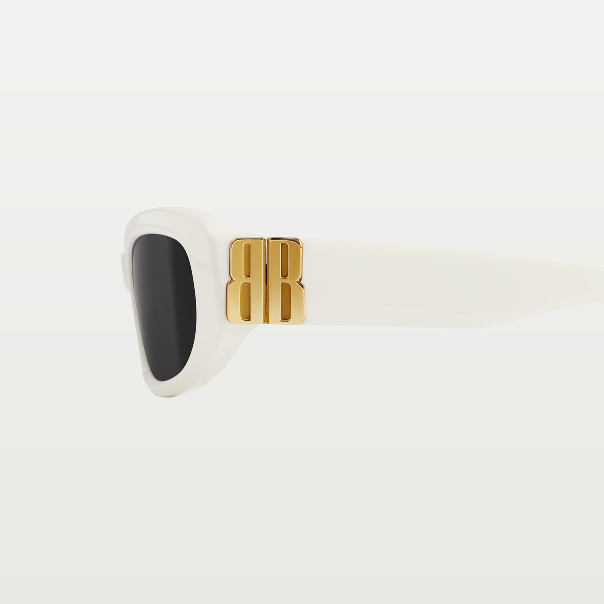 Balenciaga Women's Cosmo Rectangle Sunglasses in Off White