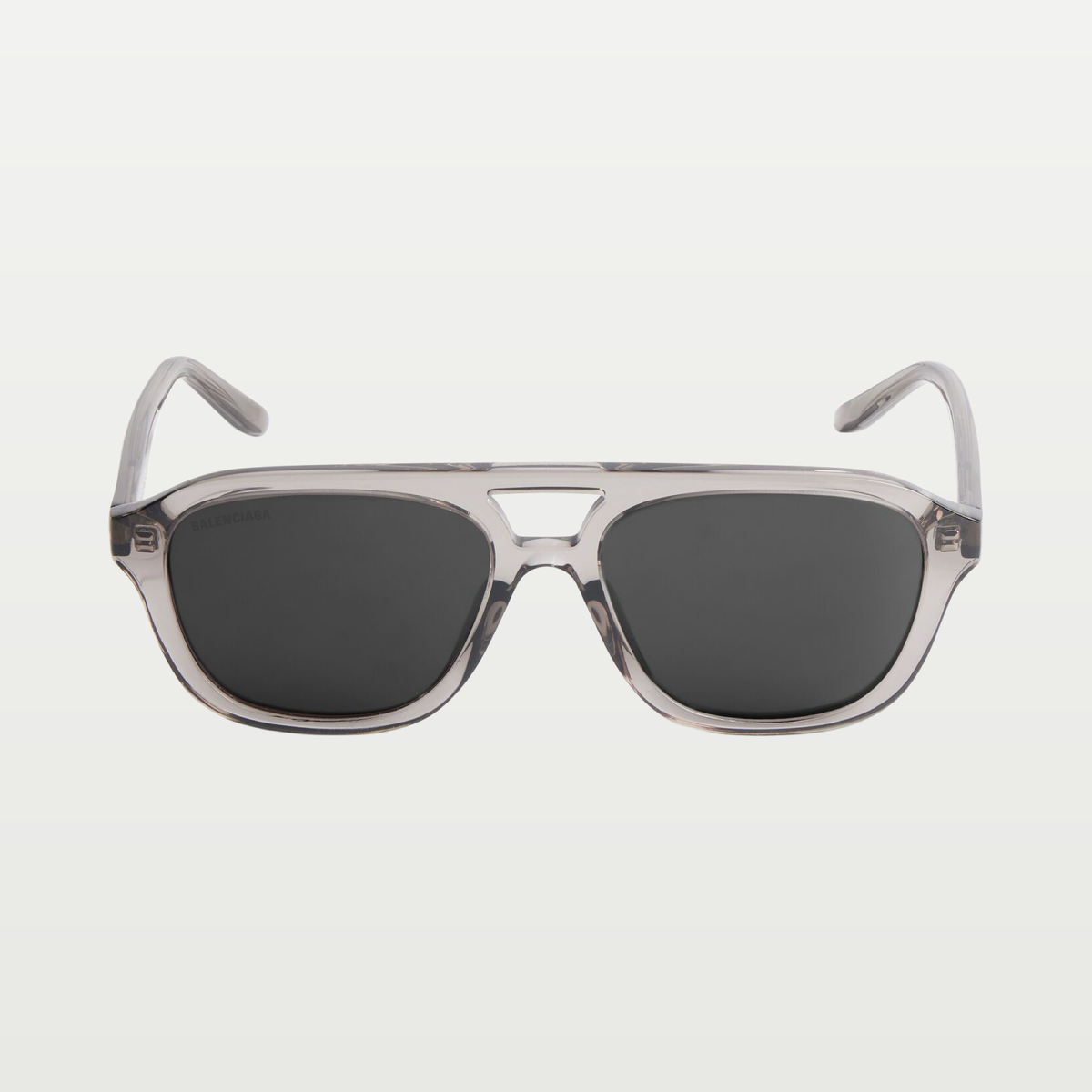 Balenciaga Men's Daily Pilot Sunglasses in Light Grey